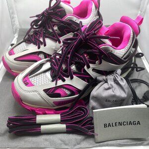 Balenciaga Track Pink Tricolor LED Sneakers Size 8/38 - LIKE NEW